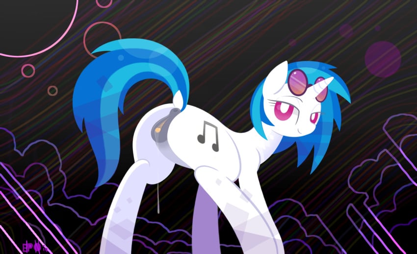 anus ass blue_hair braddo clitoris equine eyewear friendship_is_magic hair horn horse looking_at_viewer mammal my_little_pony pony presenting presenting_anus presenting_hindquarters presenting_pussy purple_eyes pussy pussy_juice raised_tail straight_hair sunglasses unicorn vinyl_scratch_(mlp)