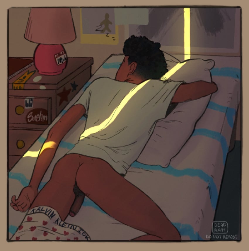 asleep dark_male_only deadrat! gay marvel marvel_comics miles_morales miles_morales_(spider-verse) naked nsfw sleeping spider-man:_across_the_spider-verse spider-man:_into_the_spider-verse spider-man_(series) yaoi