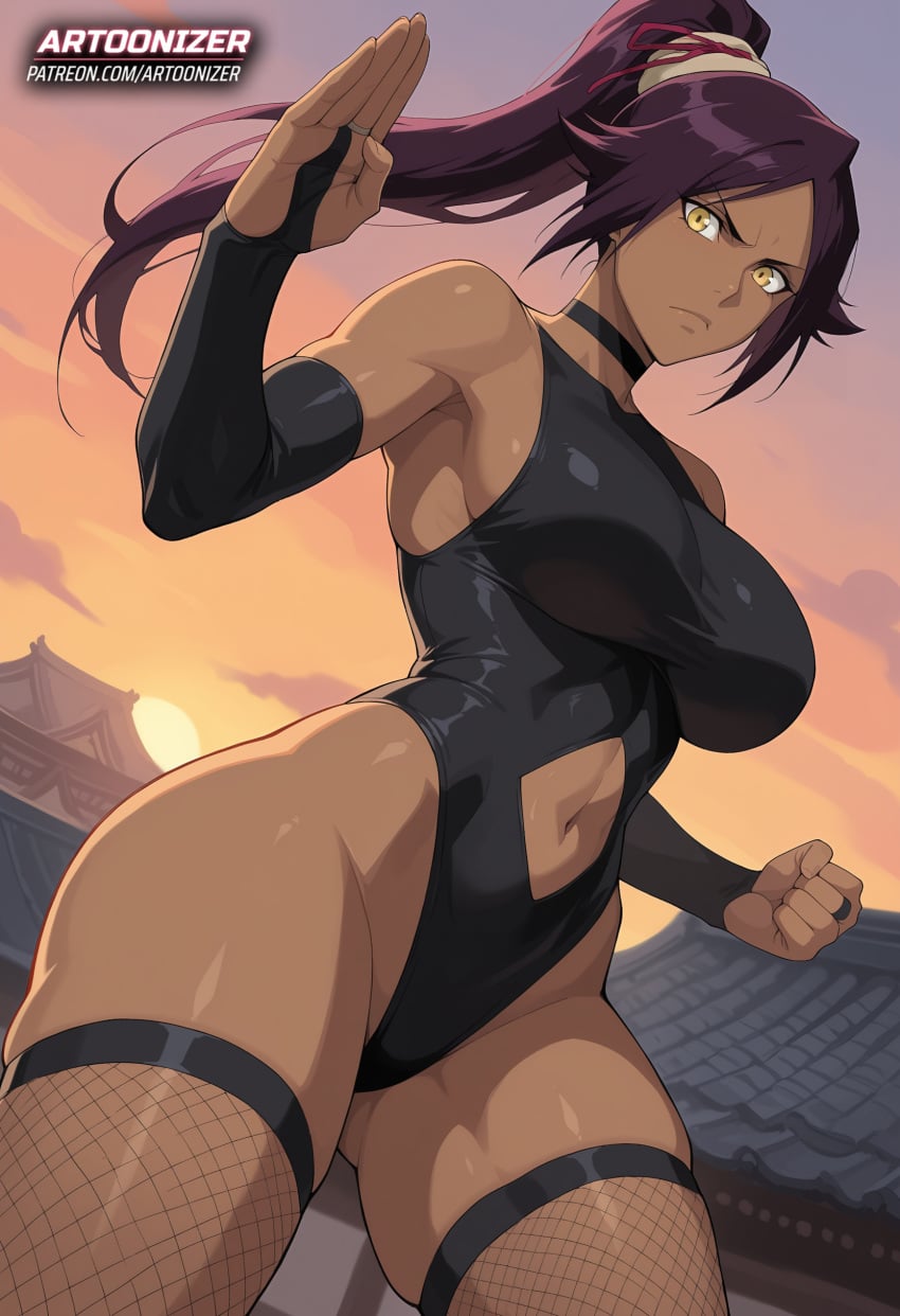 Shihouin Yoruichi (Bleach) Rule 34 Image