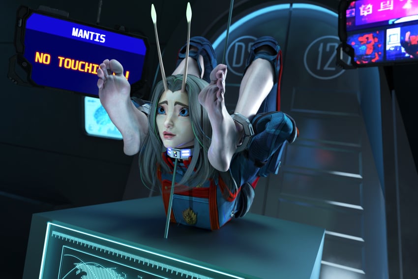 3d alien alien_girl barefoot bondage bug_girl elevenstairs feet female foot_fetish guardians_of_the_galaxy guardians_of_the_galaxy_vol.3 mantis_(guardians_of_the_galaxy_vol.3) mantis_(marvel) mantis_(marvel_rivals) marvel marvel_comics marvel_rivals soles