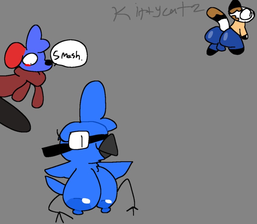 3_toes anthro ass avian balls beak big_balls big_breasts big_bulge big_butt big_penis bird black_body black_bottomwear black_clothing black_fur black_pants black_spots blue_body blue_bottomwear blue_clothing blue_feathers blue_footwear blue_fur blue_pants blue_shoes blush bottomwear breasts bulge cain(kittycatz) calico_cat canid canine canis claws clothing domestic_cat domestic_dog eyelashes eyewear feathers feet felid feline felis female footwear fur genitals glasses group haiti(kittycatz) hi_res huge_balls huge_breasts huge_bulge huge_butt huge_cock intersex intersex/female intersex/male jacket kittycatz looking_at_another looking_at_another&#039;s_breasts looking_at_breasts looking_down macaw male male/female mammal mocha(kittycatz) neotropical_parrot orange_body orange_fur orange_spots pants parrot penis red_clothing red_ears red_jacket red_topwear shoes short_legs sitting sitting_on_ground speech_bubble spix&#039;s_macaw spots stick_legs toes topwear trio true_parrot waiting walking walking_away watermark white_body white_fur