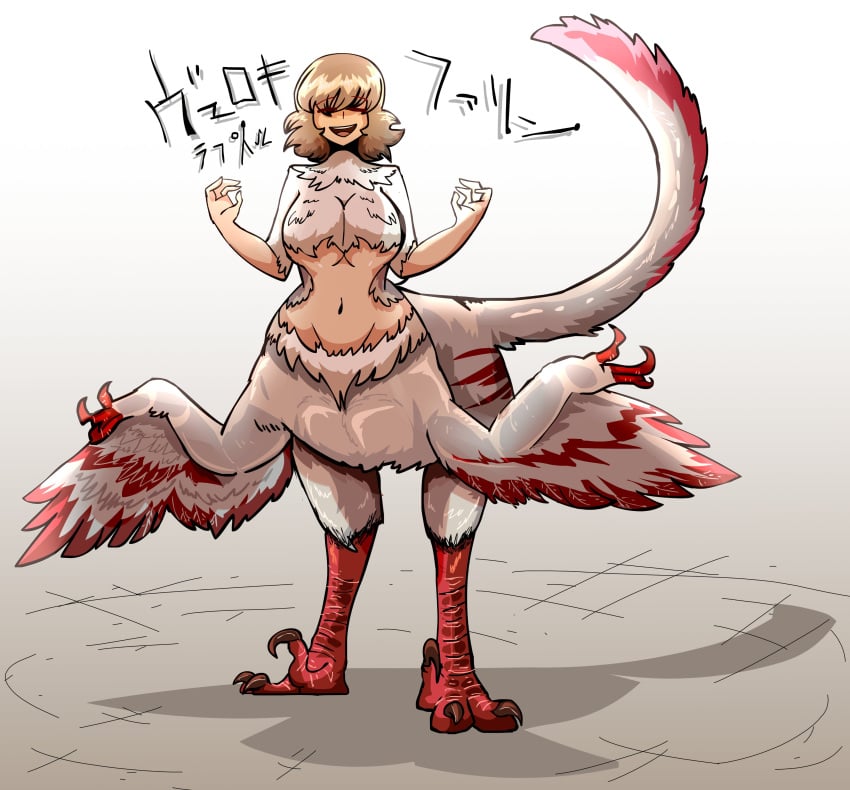 1girls 2024 big_breasts big_female blonde_hair breasts chimera color colored delicious_in_dungeon dungeon_meshi falin_touden falin_touden_(chimera) female humanoid light-skinned_ light-skinned_female light_skin looking_at_viewer manu_618 monster monster_girl nude raptor raptor_claws short_hair simple_background slit_pupils solo standing tail very_high_resolution wings yellow_eyes