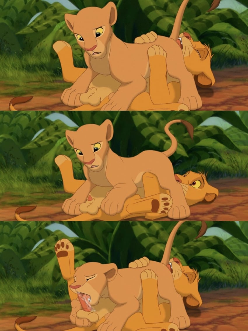 69 blowjob brother_and_sister kiara nala nala_(the_lion_king) oral simba sisters the_lion_king young