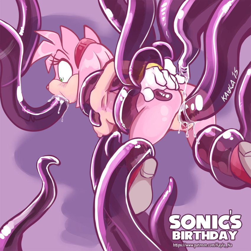 amy_rose breasts exposed_torso female footwear furry furry_only handwear kayla-na mel_the_hybrid oral sonic_(series) sonic_the_hedgehog_(series) tentacle vaginal_penetration wide_eyed wristwear