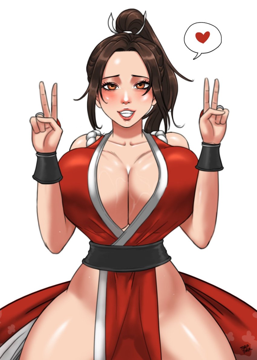 1girls big_ass big_breasts breasts bust busty chest curvaceous curvy curvy_figure digital_media_(artwork) fatal_fury female hips hourglass_figure huge_ass huge_breasts king_of_fighters large_ass large_breasts legs mai_shiranui slim_waist snk thick thick_hips thick_legs thick_thighs thighs tora_tora voluptuous waist wide_hips