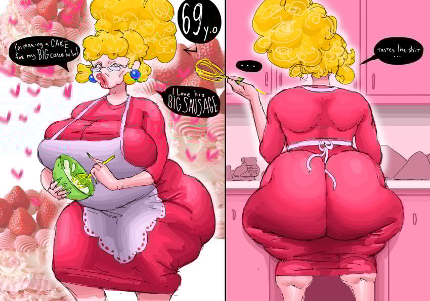 1girls 2025 2d 2d_(artwork) 2d_artwork adama39062 apron ass baking big_ass big_butt big_lips blonde blonde_eyebrows blonde_female blonde_hair blonde_hair_female butt color colored curvaceous curvaceous_female curvaceous_figure curves curvy curvy_ass curvy_body curvy_butt curvy_female curvy_figure curvy_gilf curvy_hips curvy_thighs dialog dialogue dialogue_box dialogue_bubble dress ear_piercing ear_piercings ear_ring earring earrings eyebrows fat_ass fat_butt female gilf glasses glasses_on_face glasses_on_head gown hair huge_ass huge_butt lips mario_(series) massive_ass nintendo pierced_ear pierced_ears piercing piercings princess_peach speech speech_bubble speech_bubbles tagme text text_box text_bubble thick_ass thick_butt voluptuous voluptuous_body voluptuous_female voluptuous_gilf