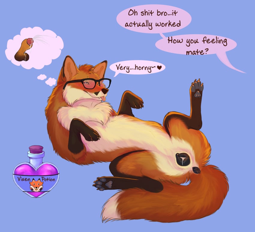animal_genitalia animal_penis animal_pussy animal_vulva anus balls bodily_fluids canid canine canine_genitalia canine_penis canine_pussy canine_vulva cum female feral fox genital_fluids genitals hi_res mammal milkypaws paws penis pussy red_fox solo true_fox