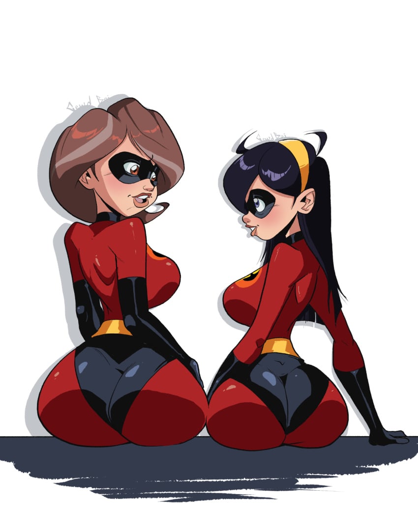 2d 2girls big_ass big_breasts big_thighs breasts bust busty chest curvaceous curvy curvy_figure daughter digital_media_(artwork) disney elastigirl female gewd-boi helen_parr hero heroine hips hourglass_figure huge_ass huge_breasts large_ass large_breasts legs light-skinned_female light_skin mature mature_female milf mother mother_and_daughter multiple_girls pixar pixar_mom slim_waist superhero superheroine the_incredibles thick thick_hips thick_legs thick_thighs thighs top_heavy violet_parr voluptuous voluptuous_female waist wide_hips wide_thighs