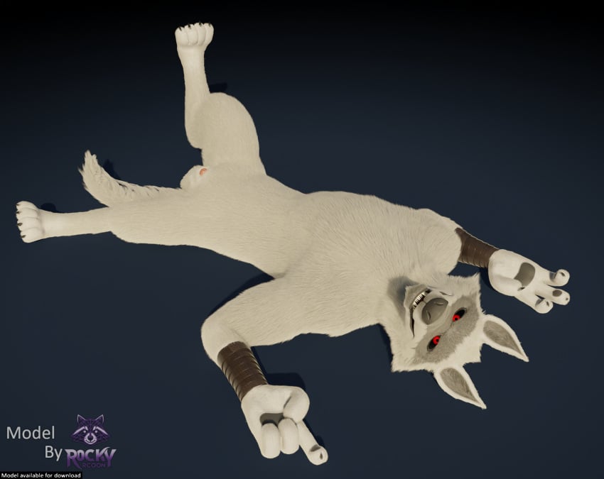 3d_(artwork) 4_fingers 4_toes animal_genitalia animal_penis anthro arm_wraps armwear balls big_chest biped black_nose black_sclera blender_(artwork) canid canine canine_genitalia canine_penis canis cheek_tuft claws clothing death_(puss_in_boots) digital_media_(artwork) digitigrade dreamworks english_text facial_markings facial_tuft fangs feet fingers fluffy fluffy_tail fur fuzzy genitals grin head_markings hi_res looking_at_viewer lying male mammal markings mask_(marking) narrowed_eyes nude on_back on_model open_mouth partially_open_mouth pawpads penis pink_penis pose puss_in_boots_(dreamworks) puss_in_boots_(film) puss_in_boots_the_last_wish raised_leg red_eyes relaxing retracted_sheath rockyrcoon seductive sharp_fangs sheath shrek_(series) simple_background slightly_open_mouth smile smiling_at_viewer solo spread_legs spreading tail teeth text toes tuft watermark white_body white_fur wolf wraps