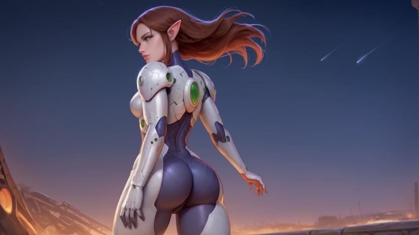 1girls 2k absurd_res aeldari ai_generated anaslex armor ass ass_focus big_ass big_butt bodysuit boobplate breastplate brown_hair butt_focus dynamic_pose eldar elf_ears female from_behind fully_clothed fully_clothed_female green_eyes hi_res howling_banshee kittew_(style) long_hair pale-skinned_female pale_skin pointy_ears pose posing power_armor solo thick_thighs wallpaper warhammer_(franchise) warhammer_40k