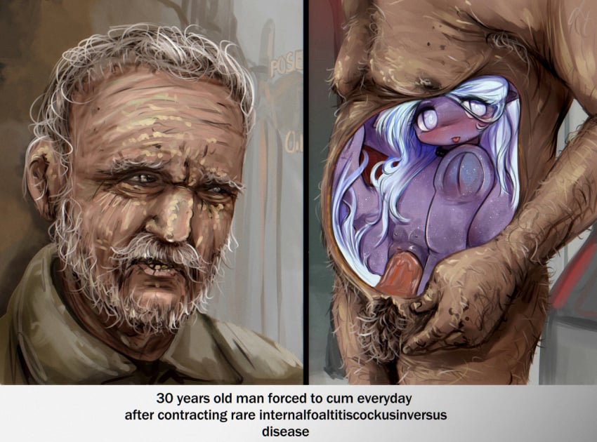 age_difference age_gap crotchboob darkstylerz disease diseased fetish genitalia human human_male_on_animal interspecies inverted_penis male_pred mlp_oc mpreg not_30 old_man older_male penetration sex shaded smaller straight vore what why wtf x-ray