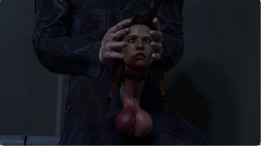 1boy 1girls 3d beheaded dead_by_daylight death decapitation female female_death female_focus gore guro male meg_thomas michael_myers neck_fucking necrophilia reverse_blowjob severed_head skull_fucking unknown_artist