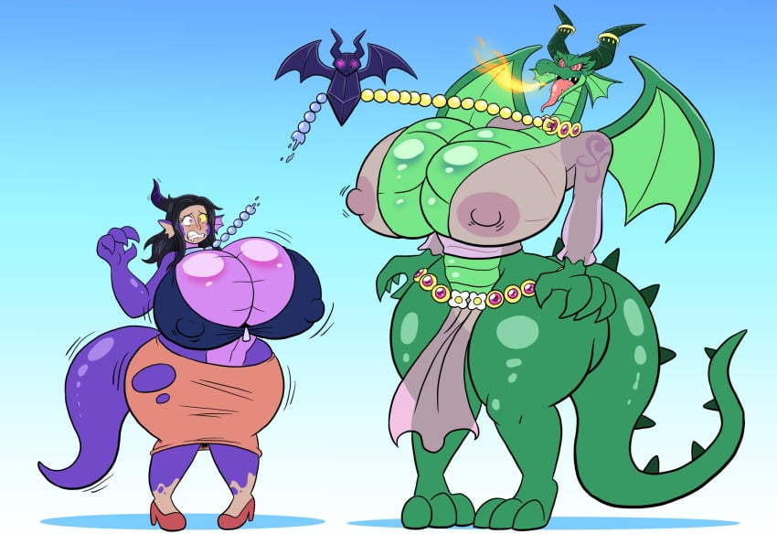 anthro areola ass belly big_areola big_breasts big_butt blush breast_growth breasts clothed clothing collar collar_only colored dragon female gender_transformation glistening glistening_body gradient_background growth hair hand_on_breast hi_res horn horn_growth huge_breasts huge_butt huge_thighs human male mammal membrane_(anatomy) membranous_wings mid_transformation mtf_transformation nami nico_robin nipples nude obese obese_anthro obese_female one_piece overweight overweight_anthro overweight_female ponytail prinnydood purple_body simple_background solo species_transformation tail tail_growth thick_thighs transformation wing_growth wings