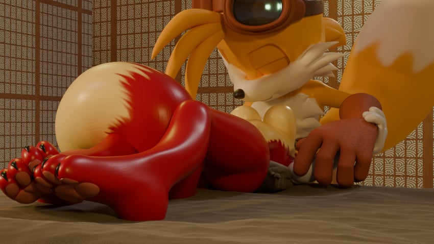 archie_comics blue_eyes breasts canid canine fiona_fox fox hi_res irrumatio mammal oral penile rotalice2 sega sex sonic_(series) sonic_the_hedgehog_(archie) sonic_the_hedgehog_(comics) sonic_the_hedgehog_(series) tails_the_fox throat_swabbing