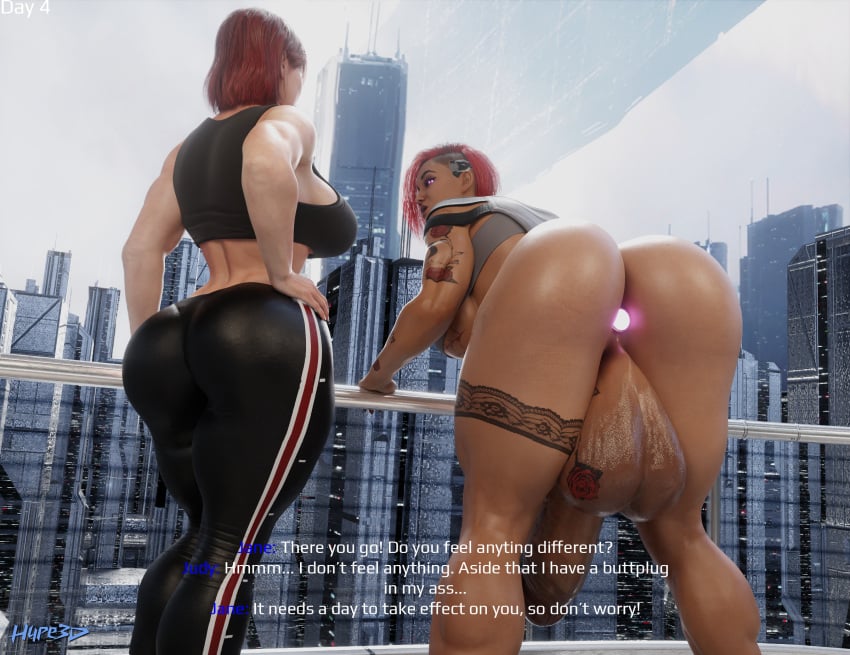 1futa 1futa1girl 1girls 3d big_ass big_breasts big_butt big_penis big_thighs bioware caption cd_projekt_red crossover curvaceous curvy curvy_ass curvy_body curvy_female curvy_figure curvy_hips curvy_thighs cyberpunk_2077 female futanari hype3d jane_shepard judy_alvarez mass_effect mature mature_female mature_futa no_nut_november story thick thick_ass thick_butt thick_hips thick_penis thick_thighs wide_hips wide_thighs