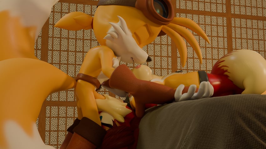 archie_comics blue_eyes breasts canid canine fiona_fox fox hi_res irrumatio mammal oral penile rotalice2 sega sex sonic_(series) sonic_the_hedgehog_(archie) sonic_the_hedgehog_(comics) sonic_the_hedgehog_(series) tails tails_(disambiguation) throat_swabbing