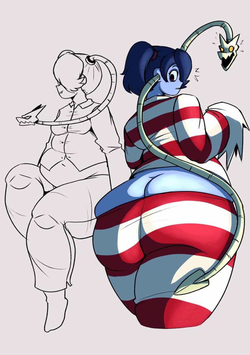 belly big_ass big_breasts chubby fat fat_ass jaymandump jmd skullgirls small small_breasts squigly thick_thighs