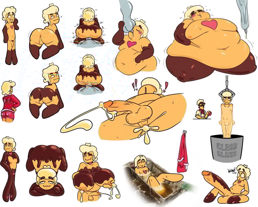1boy 2boys anal anal_sex background_character bath bathrobe boner breast_expansion breasts bulge bulge_through_clothing chocolate chocolate_on_ass chocolate_on_body chocolate_on_breasts chocolate_on_penis close-up confectionery consentacleez cream_filled cream_filling cum cum_in_ass cum_in_pussy cum_inside cumshot custard deep_fryer donut effeminate fat fat_ass fat_butt fat_male filled_belly filling filling_up food_creature food_humanoid frosting gay handstand huge_penis inflation lactation latex latex_gloves latex_suit latex_thighhighs liquid_hair liquid_inflation liquid_latex male male_only mechanical_arm multiple_poses original_character phil_lynn_(consentacleez) piping_bag pov sex smug smug_face smug_grin smug_smile tight_clothing twink unusual_bodily_fluids unusual_cum unusual_hair unusual_lactation vat weight_gain white_hair yaoi