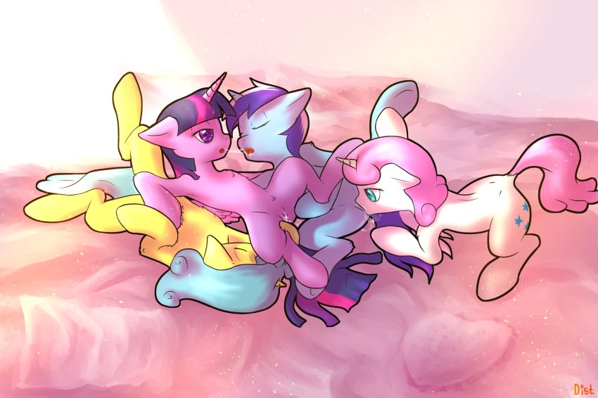 alicorn cutie_mark distoorted equine female foursome friendship_is_magic group group_sex horn horse lemon_hearts mammal minuette_(mlp) my_little_pony oral pony pussy sex twilight_sparkle twinkleshine unicorn wings yuri