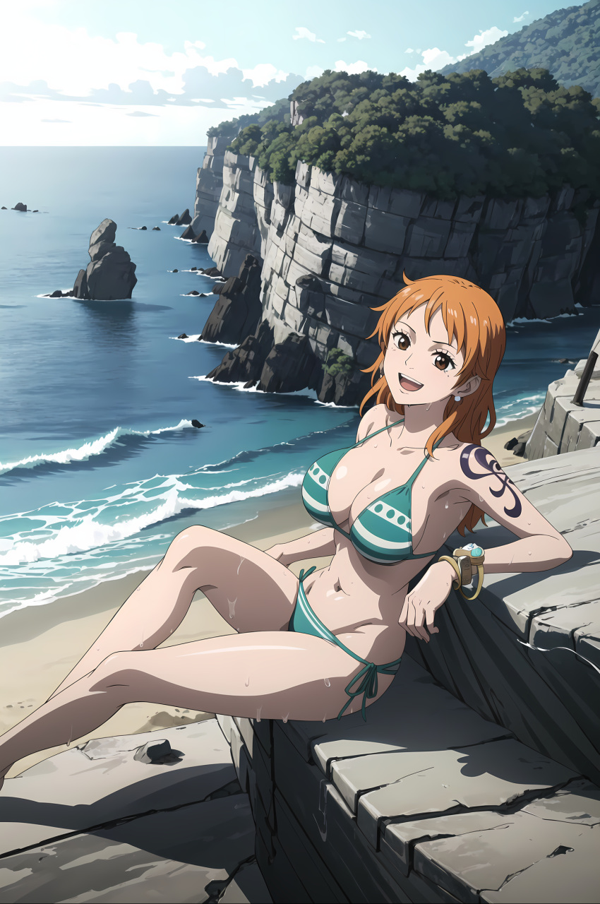 ai_generated charizardo female female_only nami_(one_piece) one_piece