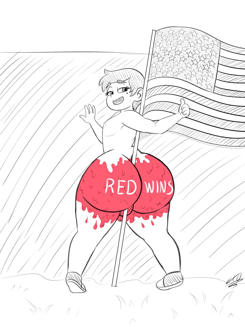 american_flag ass big_ass disney disney_channel disney_xd exocomics femboy male_only marco_diaz paint sketch star_vs_the_forces_of_evil