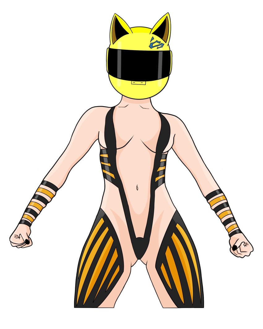 celty_sturluson durarara!! helmet pinup sling_bikini tagme