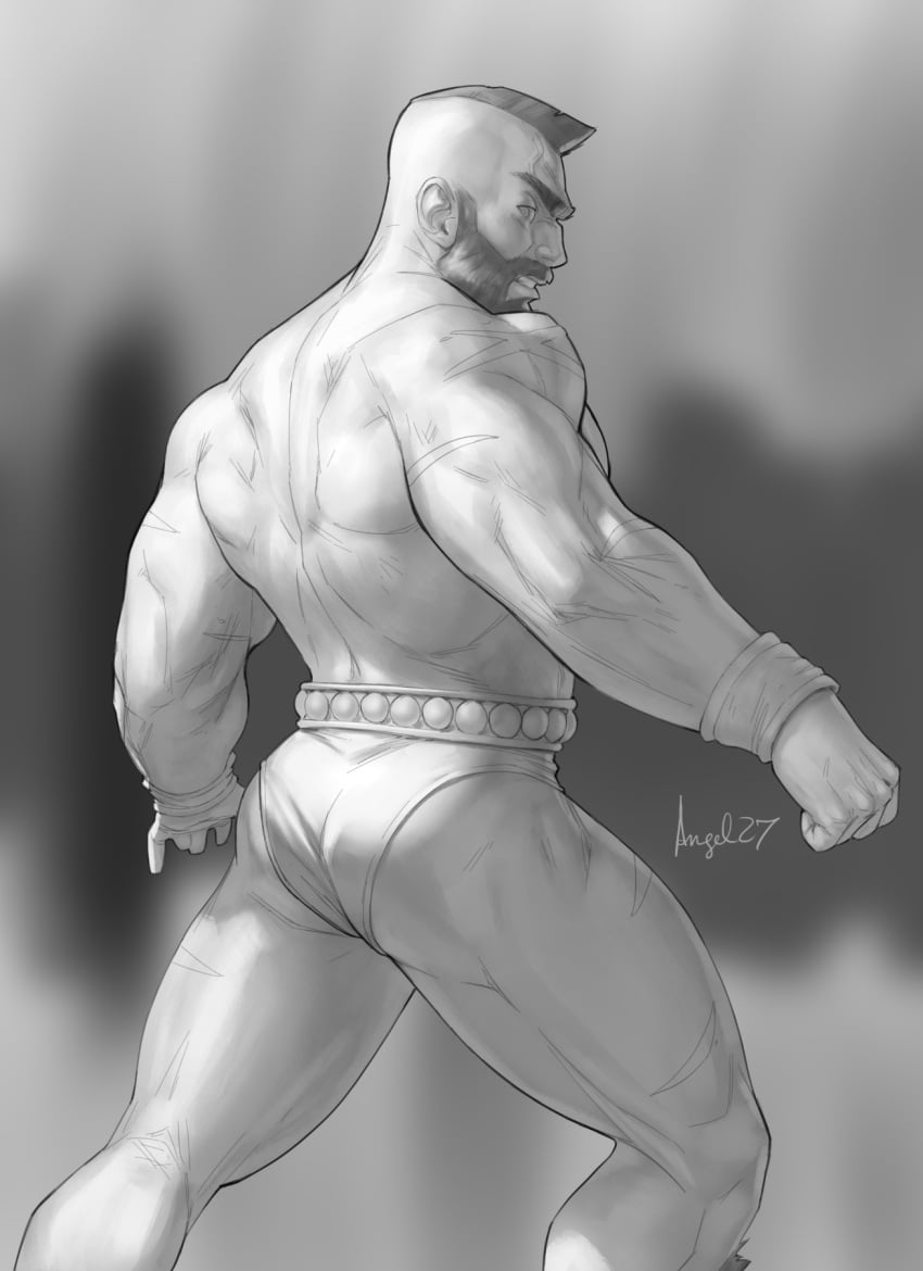 abs balls bara beard biceps big_balls big_penis capcom daddy dilf erection gay hairy_chest male male_nipples male_only male_pubic_hair manly mature_male muscular_male nipples pecs penis precum precum_drip solo solo_male street_fighter zangief