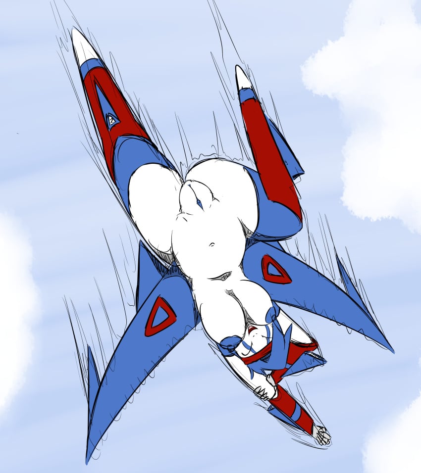 breasts cloud dragon falling fan_character female flying jet_(character) latias latios legendary_pokemon nintendo nipples nude pokemon pokemon_(species) pussy quin-nsfw sky video_games