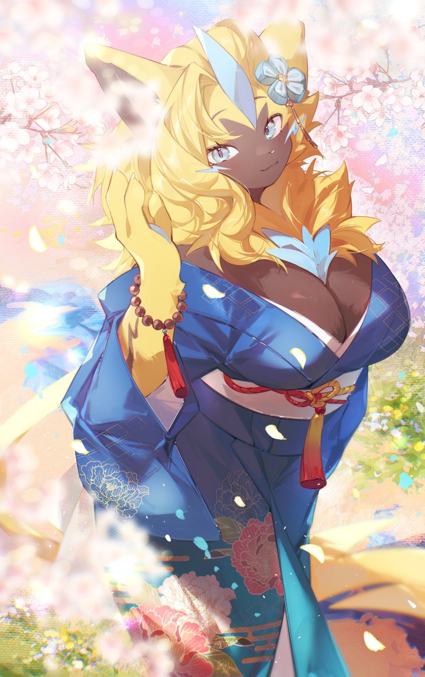 aurora_(nbanoob) big_breasts breasts cleavage female furry huge_breasts kawarage pokemon pokemon_(species) tagme thick_thighs wide_hips zeraora