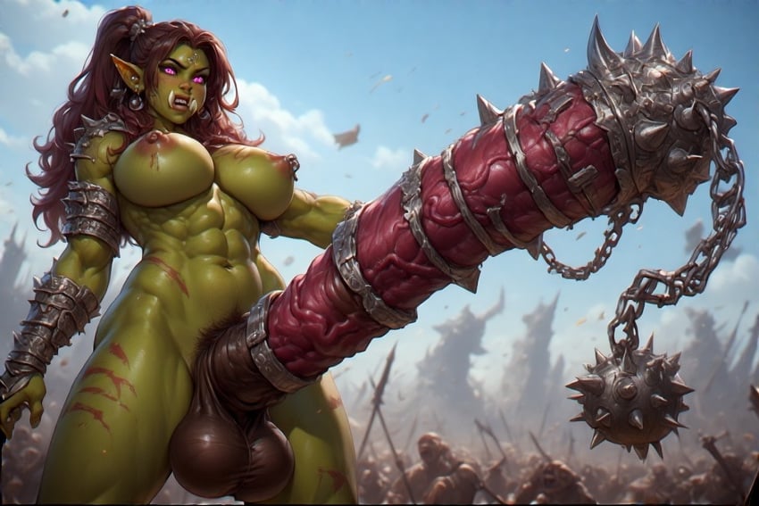 ai_generated armored_penis balls battle big_balls big_breasts breasts cock depraved247 fantasy futanari green-skinned_futa green_skin hairy horsecock huge_balls huge_cock huge_testicles hyper_penis intersex looking_at_viewer naked naked_futa nipple_piercings nude nude_futa orc orc_futa penis penis_piercing penis_weapon testicles thick_thighs thighs