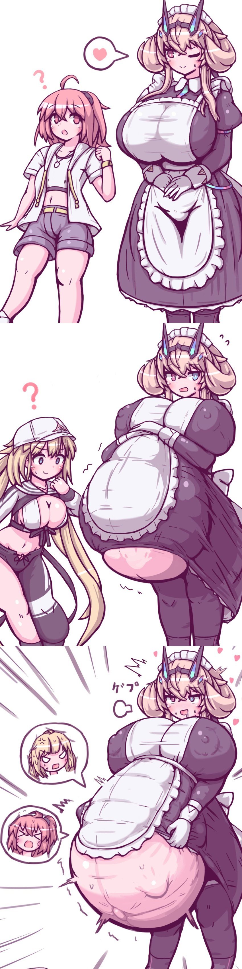 2020s 2024 2d 2d_(artwork) 2d_artwork 2girls 57mm 5_fingers ? apron background barghest_(gawain)_(fate) before_and_after beige_body beige_skin belly big_belly big_breasts big_nipples blonde_female blonde_hair blue_eyes blush blush_lines bra breasts character_request closed_mouth closed_smile clothed clothed_female clothes collage color colored cropped cropped_legs curvy curvy_body curvy_female curvy_figure digital_drawing_(artwork) eyelashes eyes eyes_open eyes_rolling_back fate/grand_order fate_(series) female female_focus females fingers fully_clothed glove gloved_hands gloves hair half-dressed half_naked hat heart hearts_around_head hourglass_figure humanoid inside inside_stomach japanese_text large_boobs large_breasts larger_female larger_pred legwear light-skinned light-skinned_female light_body light_skin long_hair looking_away looking_back looking_down maid maid_apron maid_headdress maid_outfit maid_uniform mammal mammal_humanoid mouth mouth_closed multicolored_eyes multiple_characters multiple_girls multiple_images multiple_prey neck neckwear nipple nipple_bulge nipples no_dialogue nsfw open_mouth open_smile pants partially_clothed partially_clothed_female pink_hair pointy_chin ponytail pred predator predator/prey prey red_eyes revealing_clothes revealing_clothing revealing_outfit short_pants short_shorts simple_background skirt smaller_prey smile smiling solo_focus struggling struggling_prey suggestive suggestive_look text trio video_game video_game_character video_games voluptuous voluptuous_female vore vore_belly white_background wide_eyed women yellow_hair