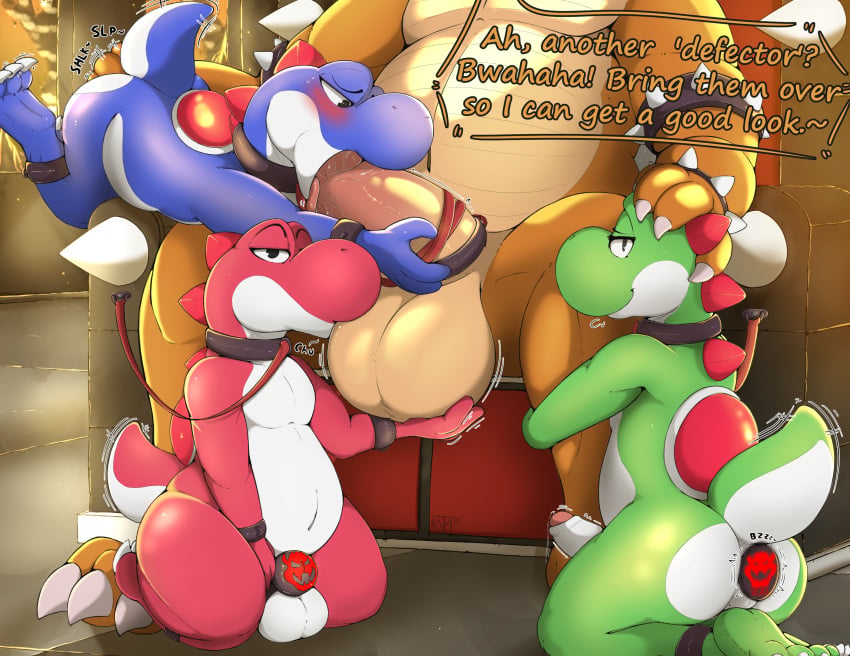 Blue Yoshi (Mario (Series)) Rule 34 Image