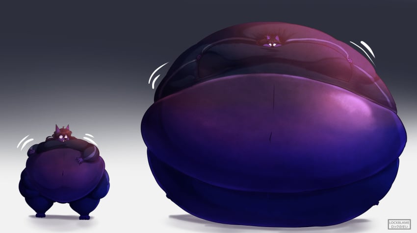 big_breasts blueberry_inflation breasts fruityshork inflation spherical_inflation sunken_head sunken_limbs thick_thighs wide_hips