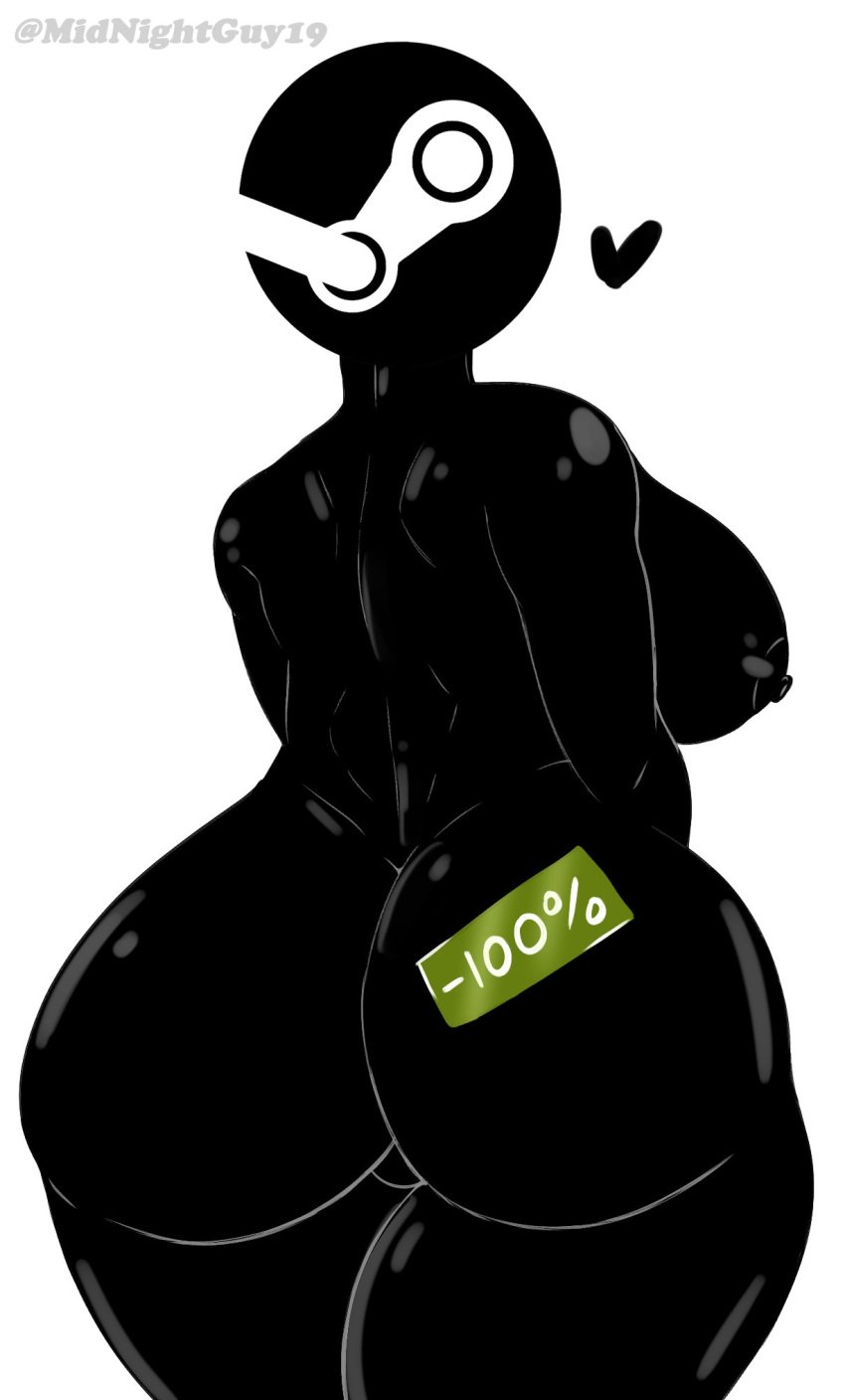 1girls 2d 2d_(artwork) alternate_version_available artist_name black_body black_skin bottom_heavy bubble_butt child_bearing_hips colored_skin completely_nude completely_nude_female curvaceous curvaceous_female curvy_female curvy_hips female female_focus female_only fit fit_female hourglass_figure huge_areolae huge_ass huge_breasts huge_nipples large_areolae large_ass large_breasts large_nipples midnightguy19 nude nude_female simple_background solo solo_female solo_focus steam_(software) thick_thighs toned toned_body toned_female toned_stomach top_heavy valve watermark white_background wide_hips