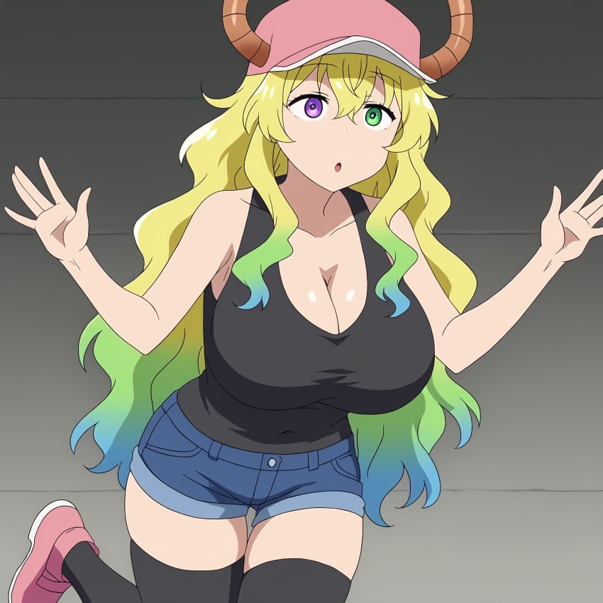 ai_generated brainwashing huge_breasts hypnosis hypnotic_eyes hypnotized large_breasts lucoa lucoa_(maidragon) mind_control miss_kobayashi's_dragon_maid quetzalcoatl_(dragon_maid) time_stop unaware unaware_hypnosis