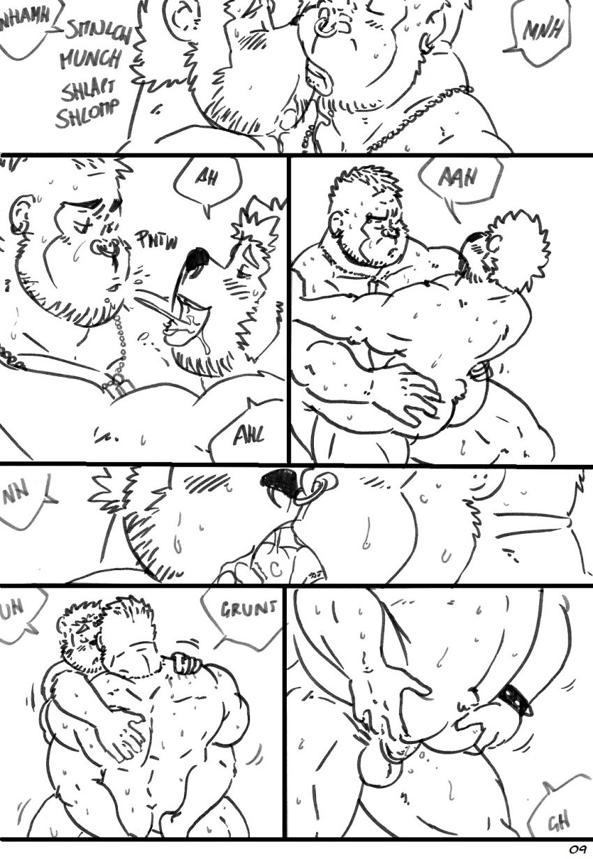 anal ape ass barman bear blush bouncer chubby comic condom cute drooling gorilla hunk husky92 kissing male mammal monkey musclechub musclegut muscles overweight page_9 primate saliva submissive sweat wolfdave yaoi