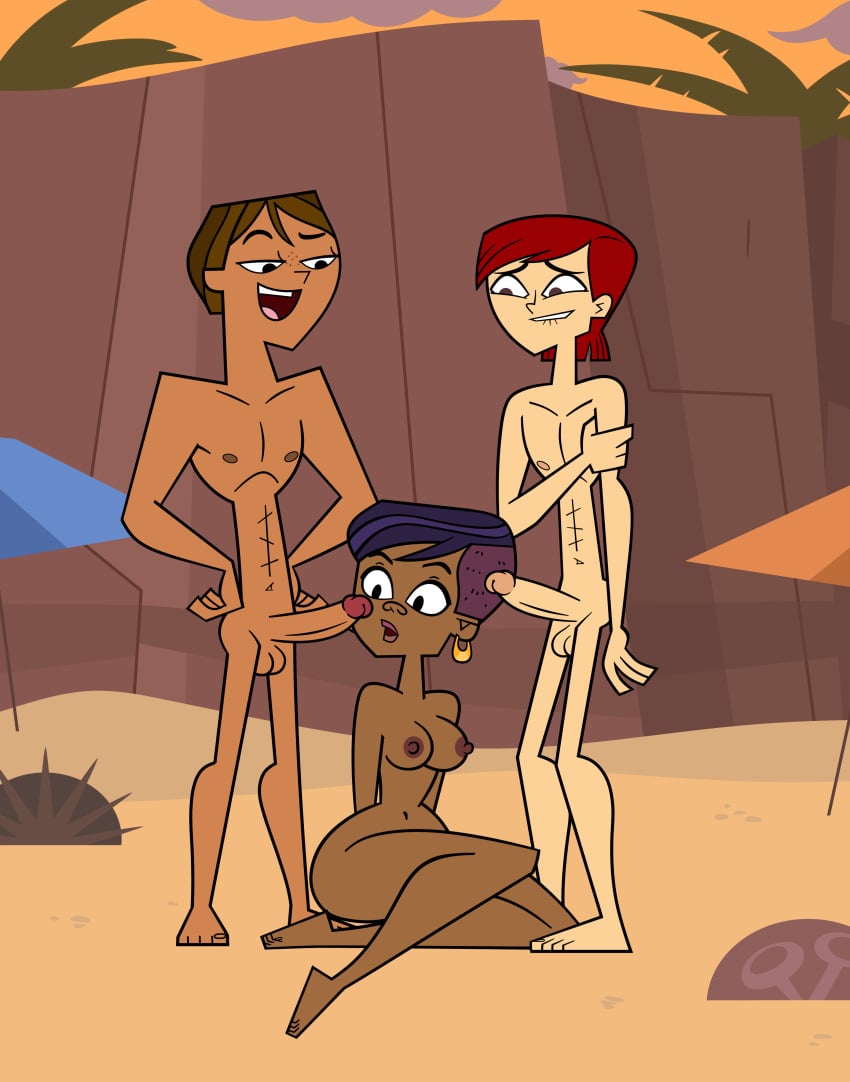 courtney_(tdi) dezetaka dzk genderswap_(ftm) rule_63 stephanie_(tdi) total_drama_island zoey_(tdi)