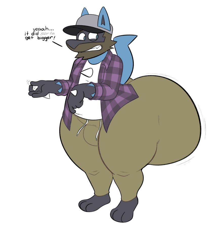 bad_anatomy big_ass bubble_butt colelucario gay huge_ass hyper_ass lucario pokemon pokemon_(species) solo_male tanookers thick_thighs trap wide_hips