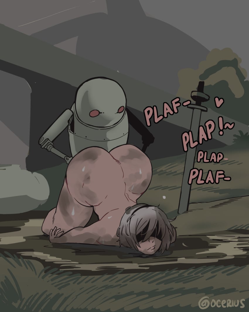 female nier:_automata nude ocerius plap probably_rape rape tag_your_shit yorha_2b