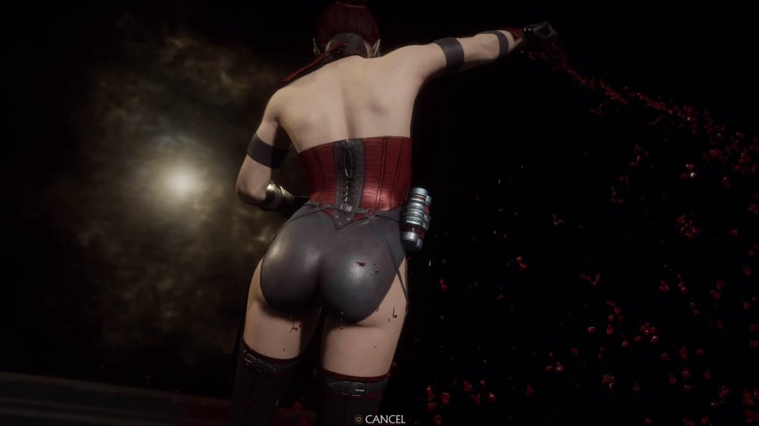 2024 alternate_costume alternate_hairstyle ass_cheeks ass_focus ass_view back_view bare_shoulders black_background black_gloves black_thighhighs blood blood_splatter bubble_ass cloudy_sky corset corset_armor culo edenian female female_focus female_only femme_fatale game_screenshot in_game leotard light-skinned_female masked_female mortal_kombat mortal_kombat_11 netherrealm_studios perky_ass red_hair red_leotard redhead_female round_ass screenshot skarlet skarlet_(mk11) skindentation skintight thick_ass thighhighs thighs toned toned_female wide_hips