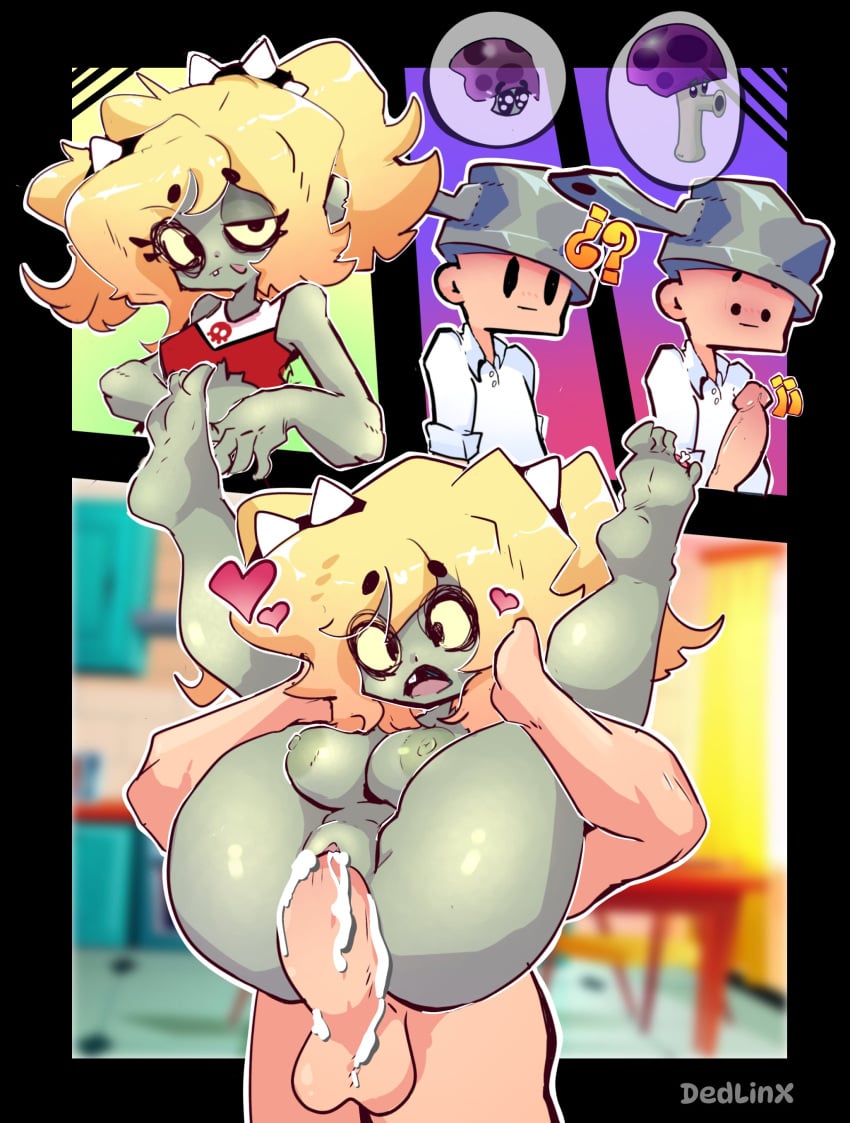 1girls anthro anthrofied ass breasts breasts cheerleader cheerleader_zombie female flora_fauna plant plant_girl plant_humanoid plantie plants_vs._zombies plants_vs_zombies popcap_games pussy sex zombie zombie_(pvz)