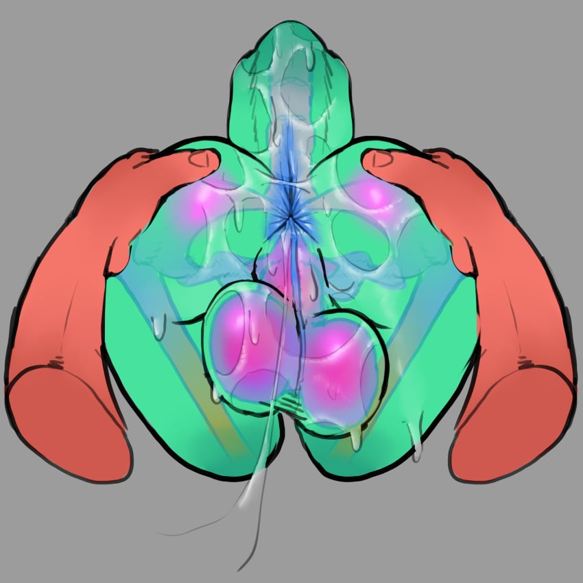 2c_all_kinds_of_slopes absurd_res anus ass avatar_(core34) balls bone dickgirl duo futa_sans_pussy genitals hi_res male perineal_raphe perineum perineum_bulge tail thecore34 translucent translucent_body visible_skeleton