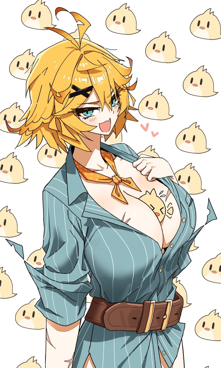 1girls ass big_breasts blonde_hair blue_eyes blush bounty_hunter breasts butt dokibird dokibird_(bounty_hunter) dokibird_(vtuber) dokibird_(vtuber)_(bounty_hunter) dotthebot female female_focus gigantic_breasts huge_breasts indie_virtual_youtuber looking_at_viewer short_hair small_breasts tagme thick_thighs thighs tomboy twitch virtual_youtuber vtuber