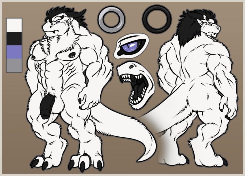 dragon humanoid_penis lizard model_sheet neodokuro reptile scalie