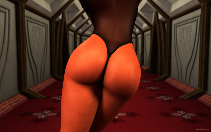 1girls 2012 3d ahsoka_tano ass big_ass clone_wars clothed clothing coruscant dat_ass detailed_background female_focus female_only hi_res jedi jedi_padawan kondaspeter lingerie orange_skin revealing_clothes senate_building solo star_wars the_clone_wars:_season_four togruta