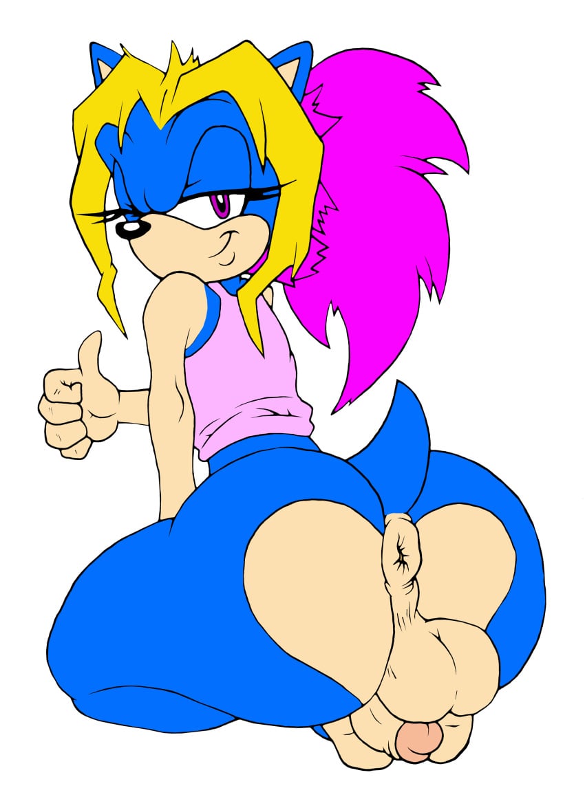 anthro anus ass backsack balls big_anus big_ass color crossdressing damian_hodge femboy flaccid flat_chested huge_ass humanoid_penis hyper hyper_ass looking_at_viewer male mammal one_eye_closed penis presenting presenting_anus presenting_hindquarters simple_background solo sonic_(series) wide_hips wink yamisonic yuki_sairenji-noroi