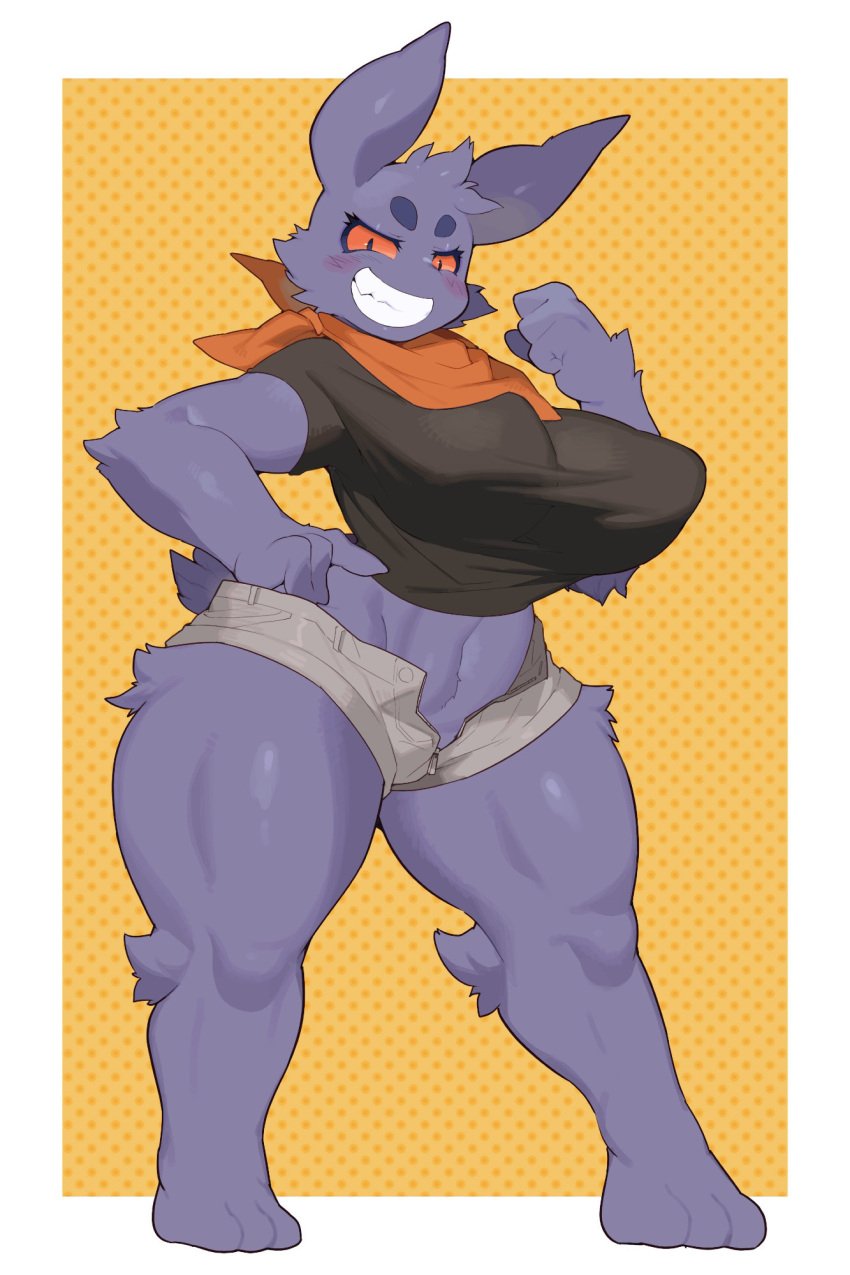 big_breasts breasts female furry gengar huge_breasts kaeritai07 plump_(character) pokemon pokemon_(species) thick_thighs wide_hips