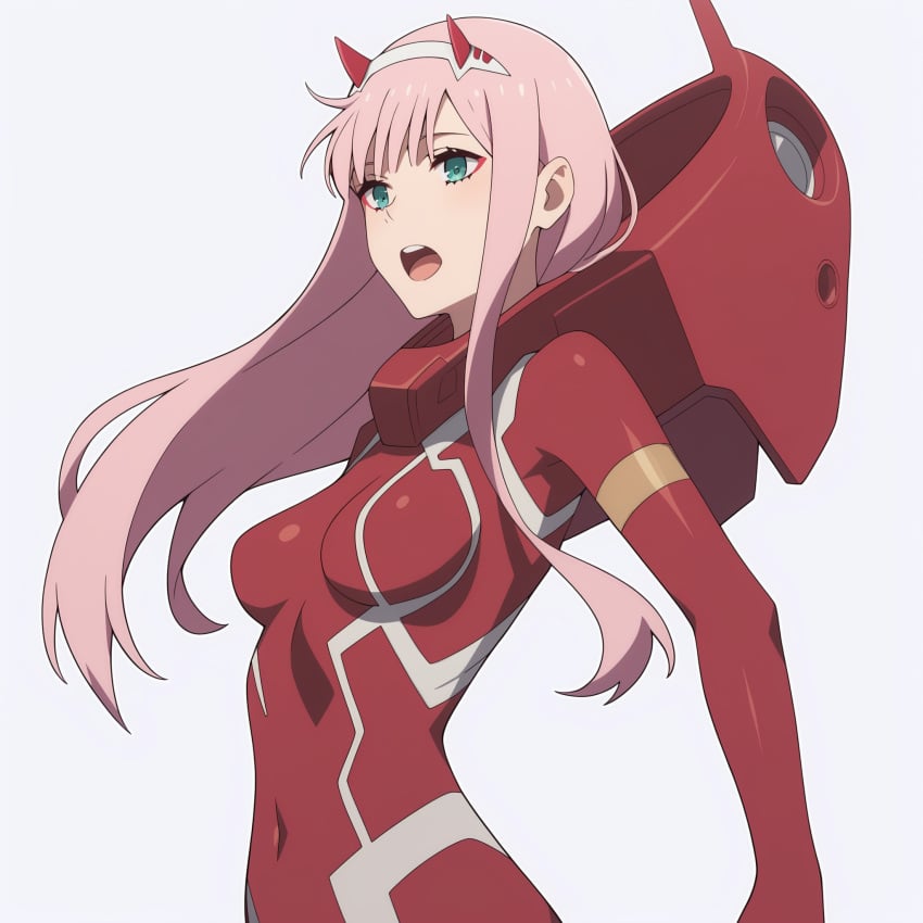 1girls ai_assisted ai_generated darling_in_the_franxx mecha pink_hair solo zero_two_(darling_in_the_franxx)