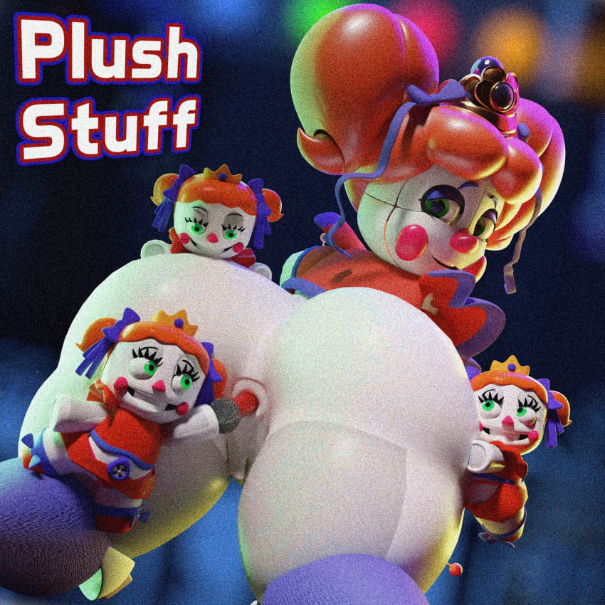 anal anal_insertion anal_sex animatronic anus ass ass_penetration big_ass big_butt bow bow_in_hair bow_ribbon circus_baby circus_baby_(fnaf) circus_queen_(justaperson) clown clown_girl crown female/female female_only five_nights_at_freddy's five_nights_at_freddy's:_sister_location ginger ginger_hair heavenly_ass huge huge_ass jordevoir lesbian_sex microphone microphone_in_ass multiple_girls object_in_ass object_insertion orange_hair plush plush_princess_(justaperson) plushie plushophillia red_hair robot robot_girl sister_location thick thick_thighs tiara white_skin white_skin_(monochrome) yuri