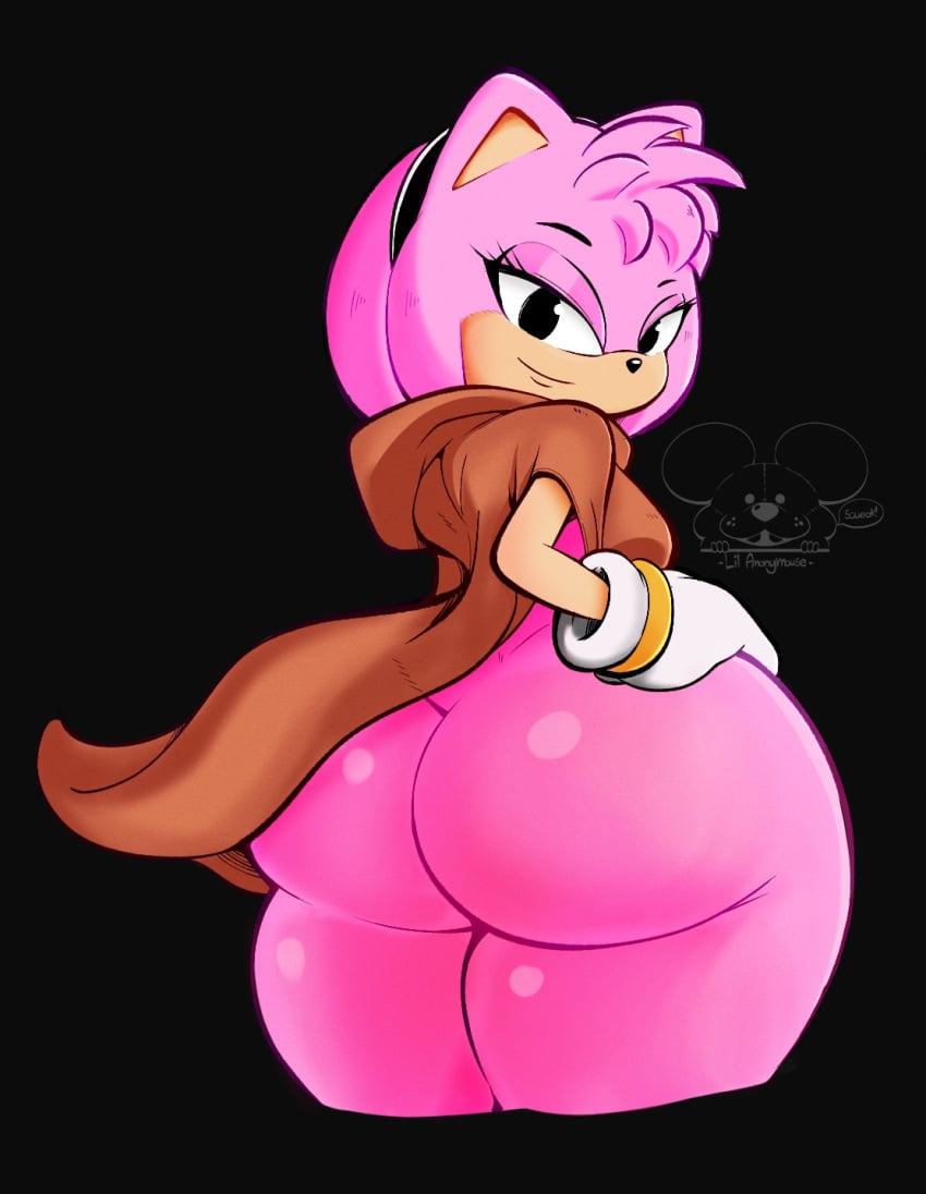 1female 1girls amy_rose amy_rose_(sonic_movie) anthro ass_focus back_view big_ass big_butt black_background black_eyes bottom_heavy bottom_heavy_female bottomless bottomless_female butt_focus female female_only furry furry_female furry_only gloves hand_on_hip headband lilanonymouse looking_at_viewer paramount_pictures pink_body pink_fur pink_skin sega solo solo_female sonic_(series) sonic_the_hedgehog_(film) sonic_the_hedgehog_(series) sonic_the_hedgehog_3_(2024) sonic_the_hedgehog_3_(film) thick thick_ass thick_thighs wide_hips wide_thighs